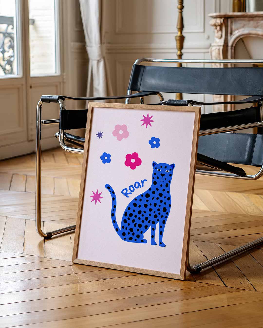 Roarende Luipaard Poster