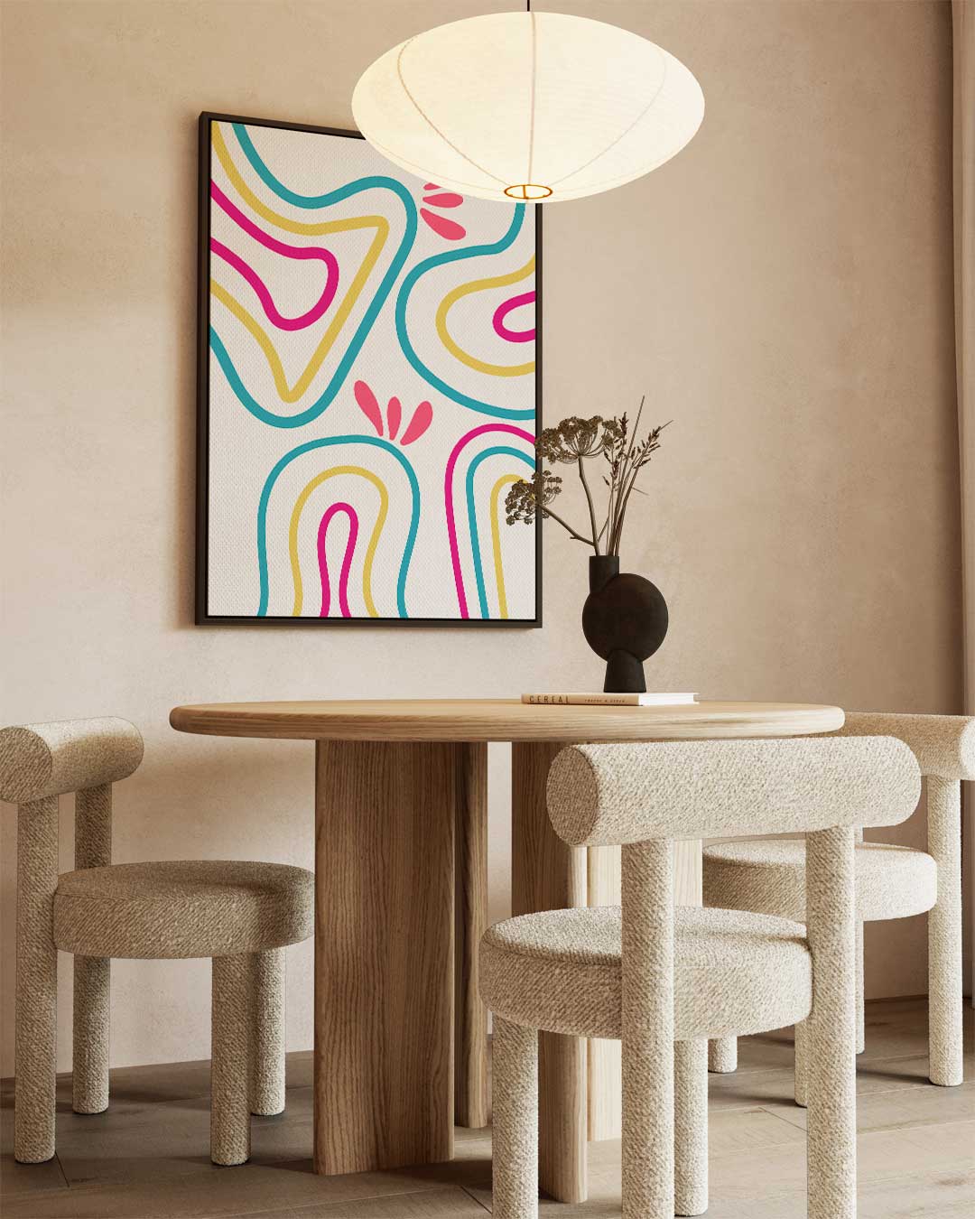Vrolijke Vormen Kunstwerk-canvas-dibond-plexiglas-wanddecoratie-WallArtistic