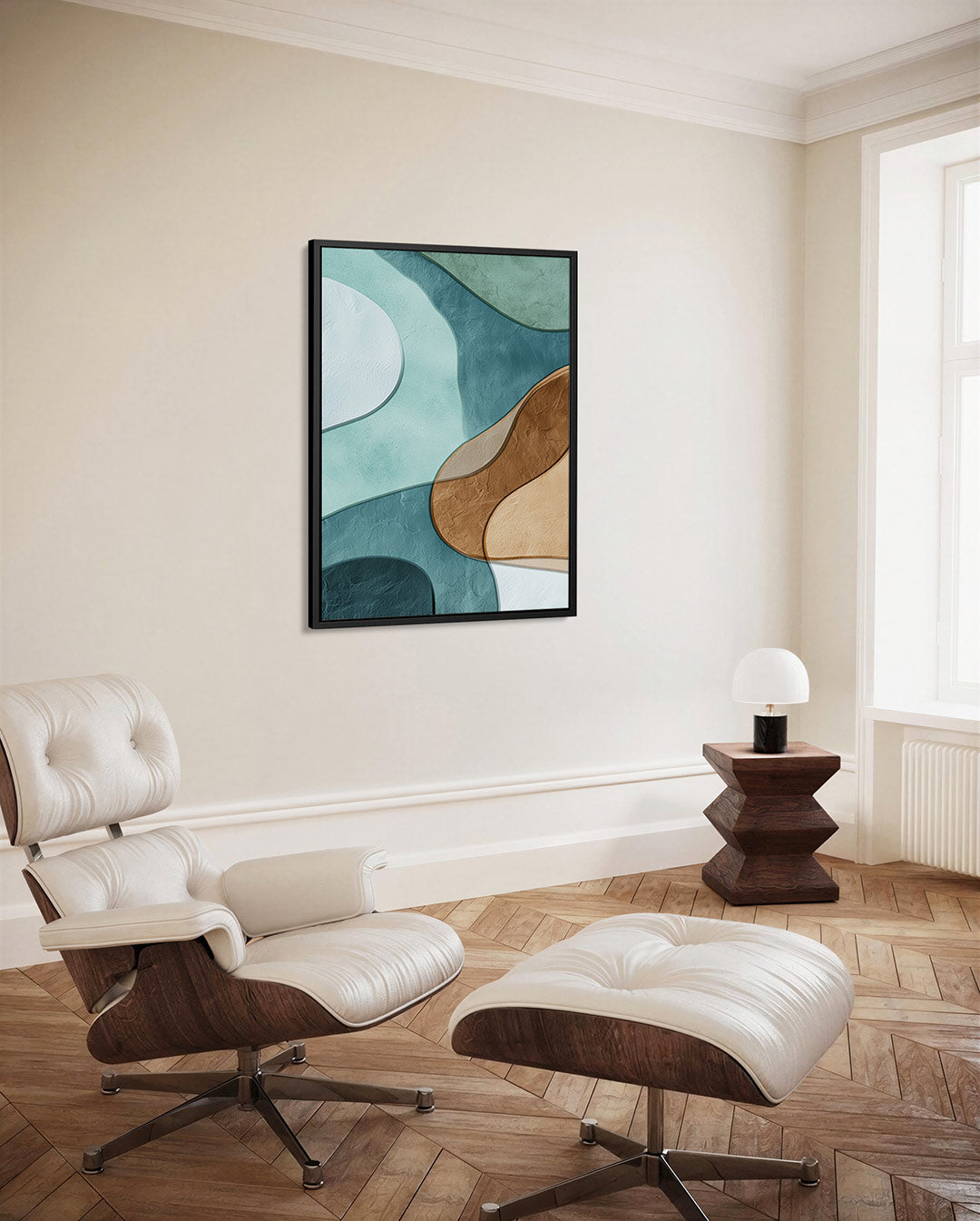 Organische vormen compositie Kunstwerk