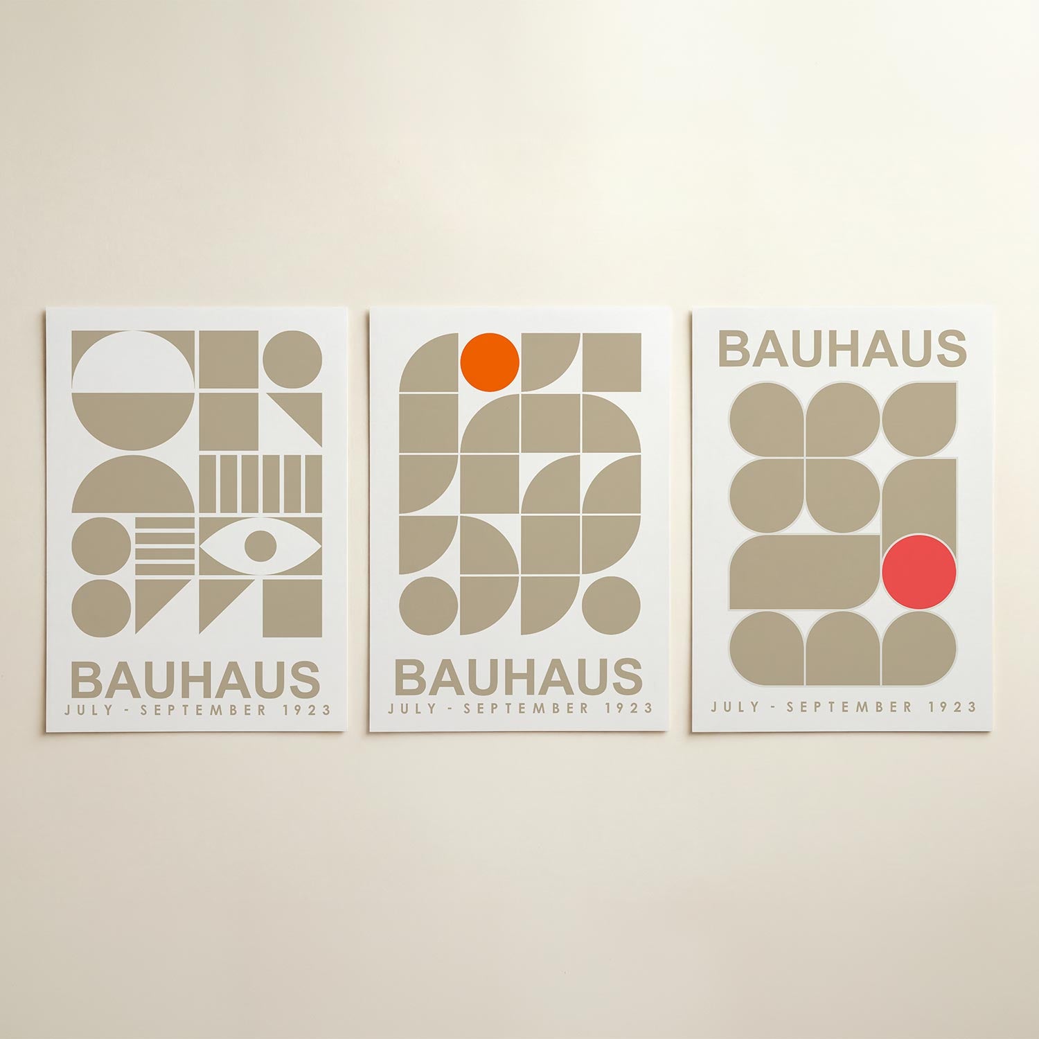 Vormen en vlakken Posterset