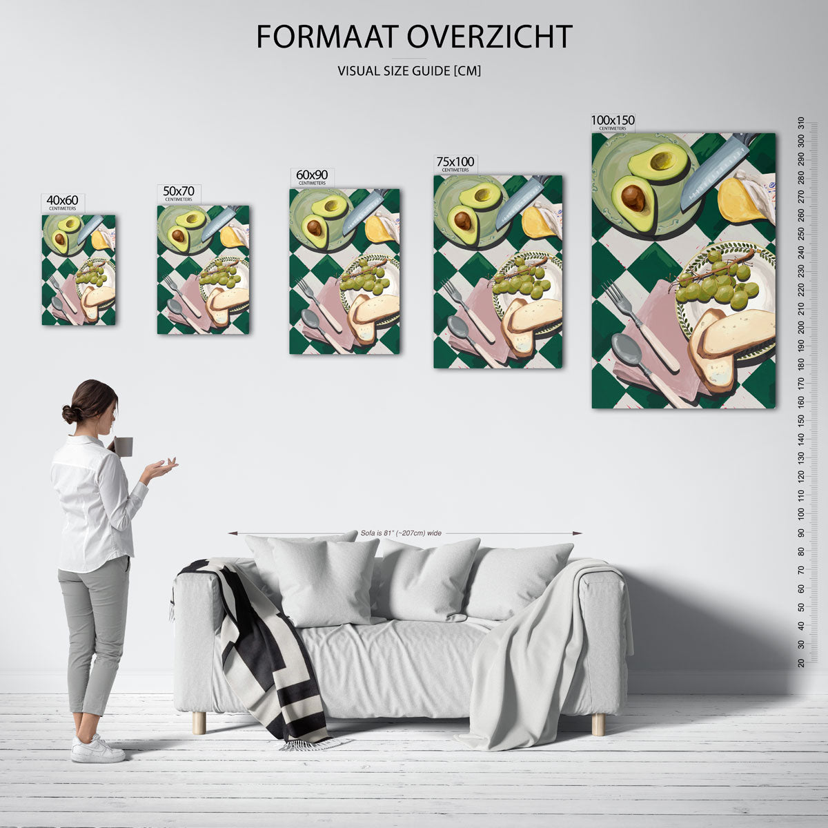 Eettafel compositie Kunstwerk