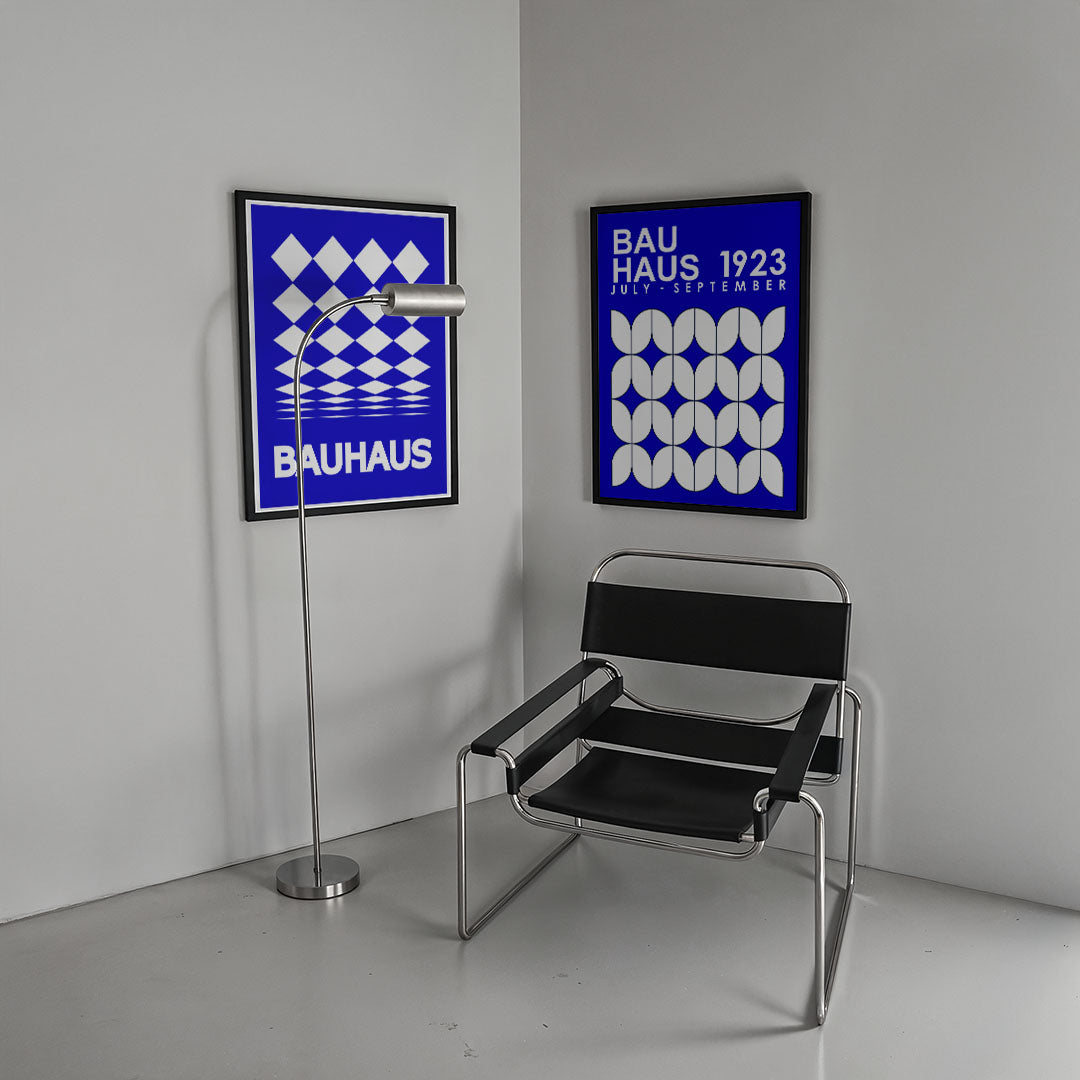 Ruitvormige patronen Posterset