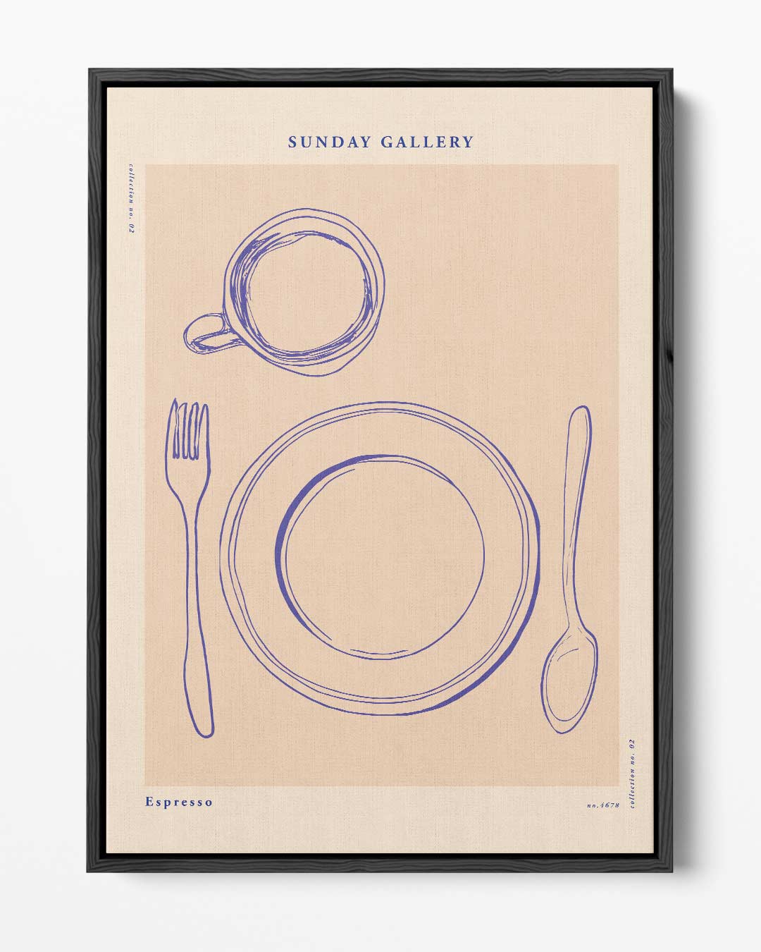 Minimalistisch Ontbijt Kunstwerk-canvas-dibond-plexiglas-wanddecoratie-WallArtistic
