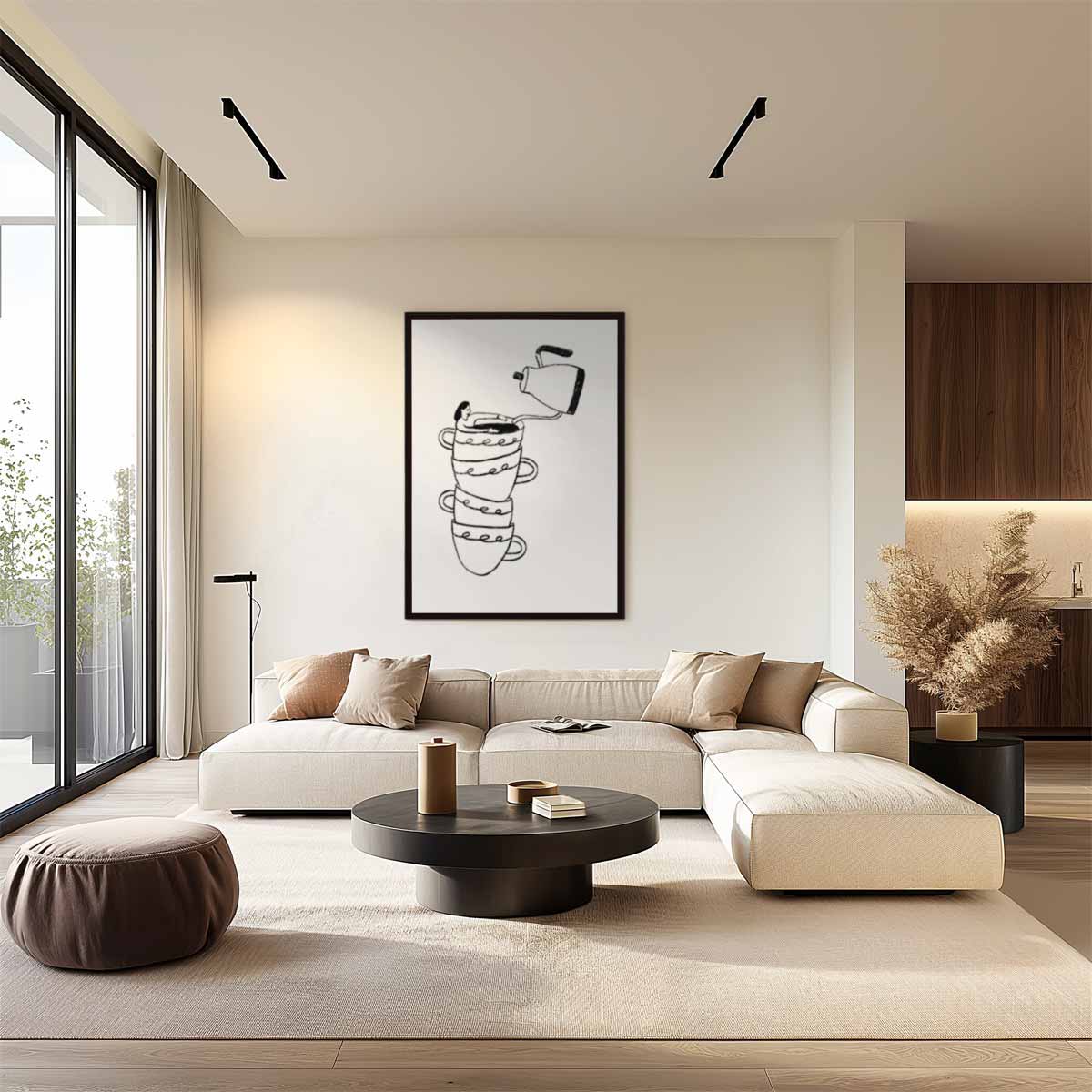 Koffiezweef Kunstwerk-canvas-dibond-plexiglas-wanddecoratie-WallArtistic