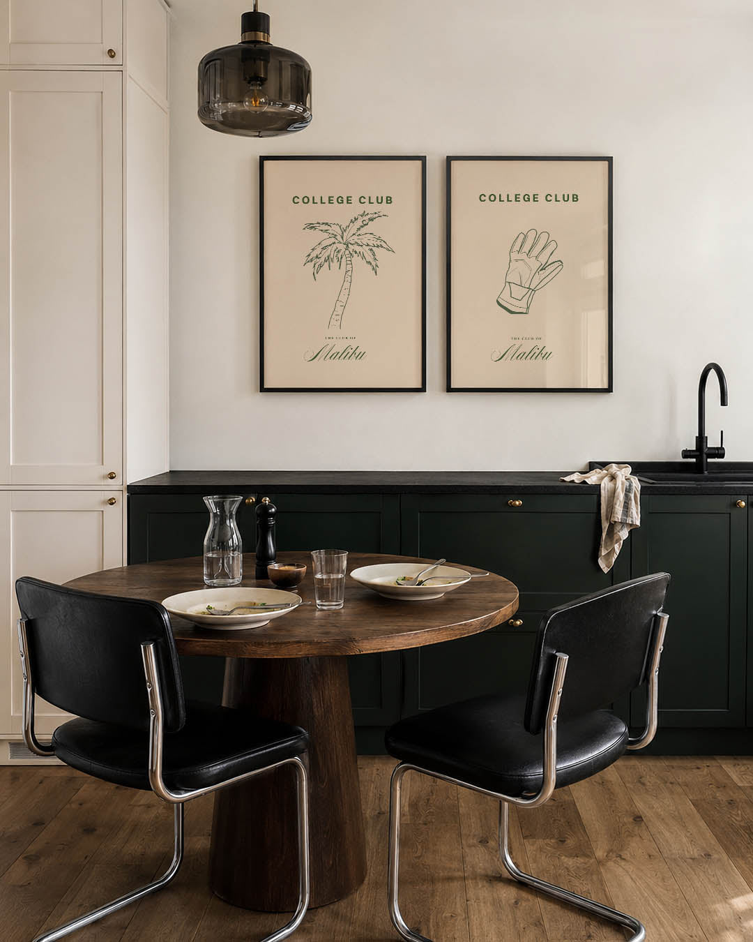 Palm en tekst Posterset