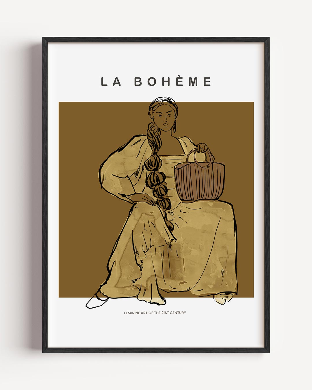 La Bohème Stijlvolle Vrouwenposter-WallArtistic
