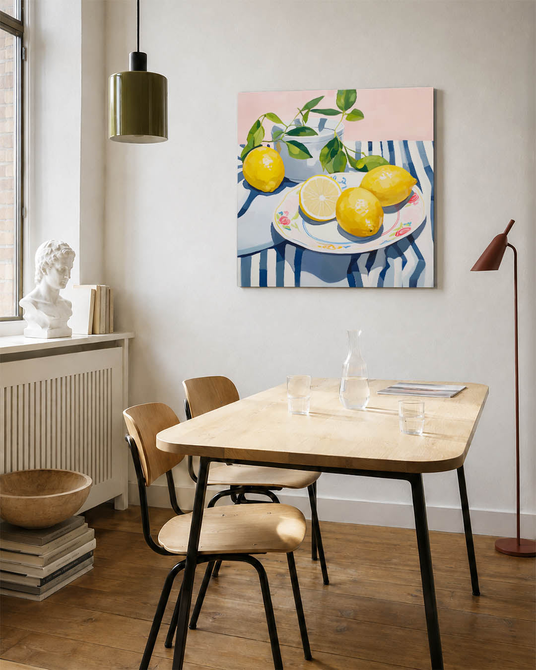 Citroenen op tafel Kunstwerk