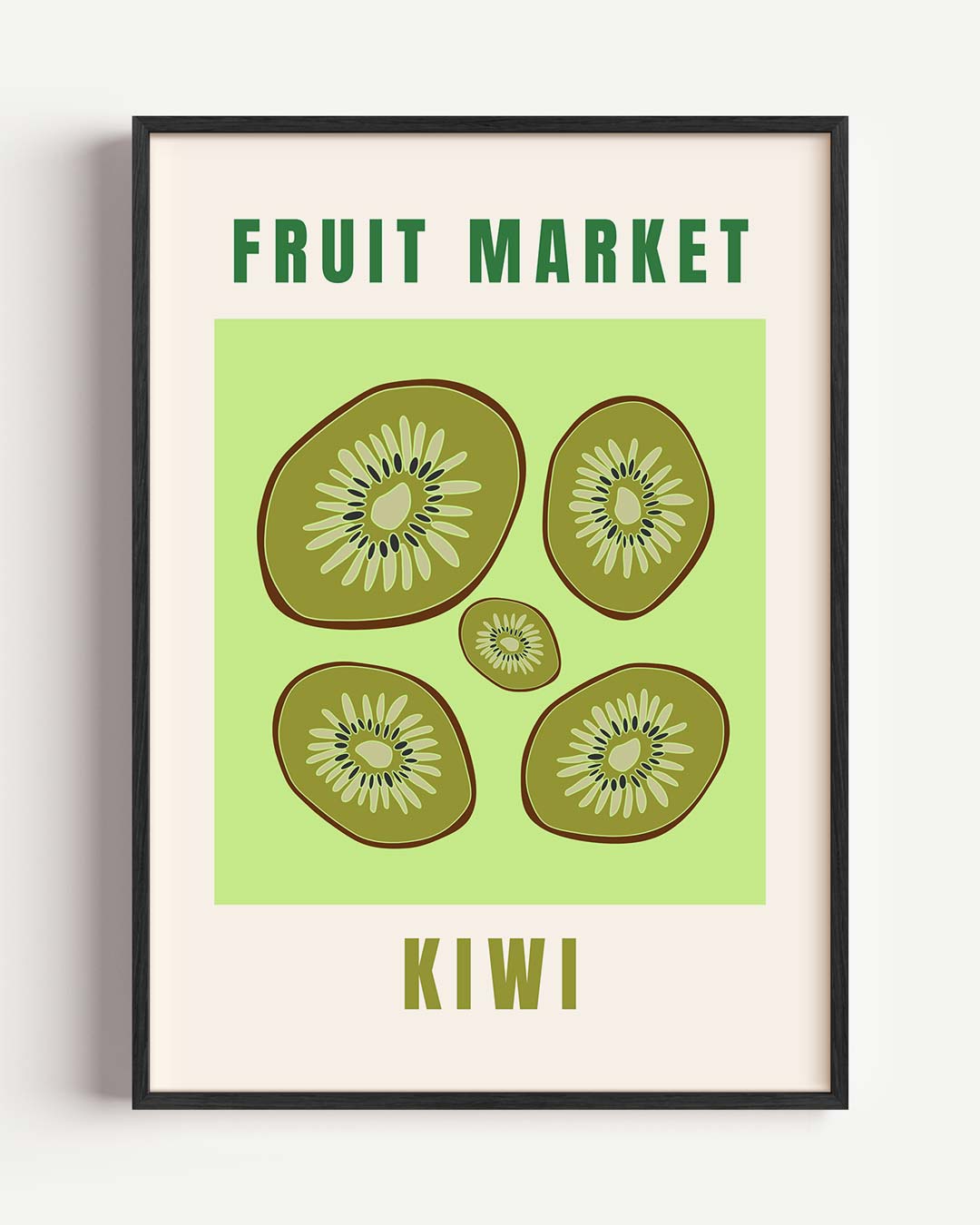 Kiwi Fruit Market Poster