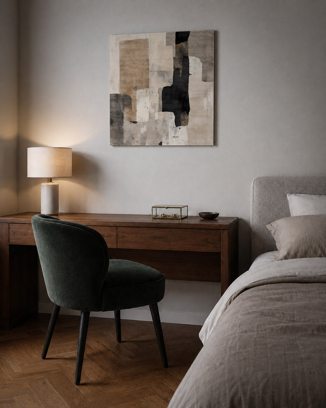 Geometrische vormen compositie Kunstwerk