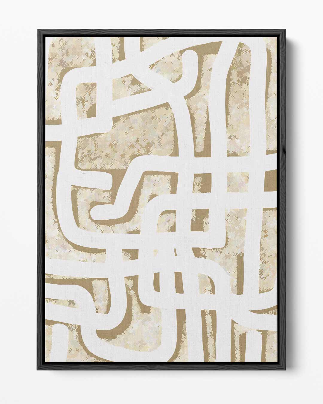 Doolhof van Lijnen Kunstwerk-canvas-dibond-plexiglas-wanddecoratie-WallArtistic