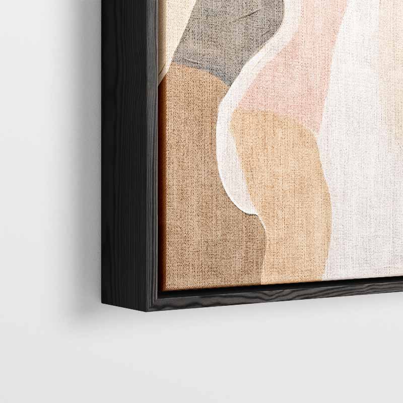 Abstracte Vormen in Zachte Tinten Kunstwerk-canvas-dibond-plexiglas-wanddecoratie-WallArtistic