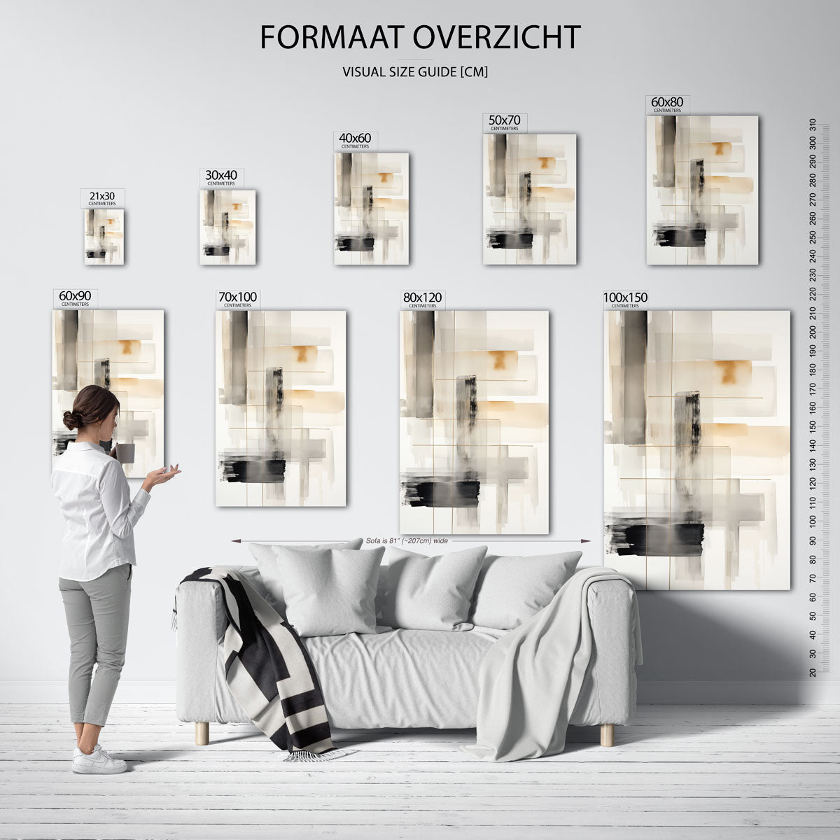 Abstracte vormen Poster