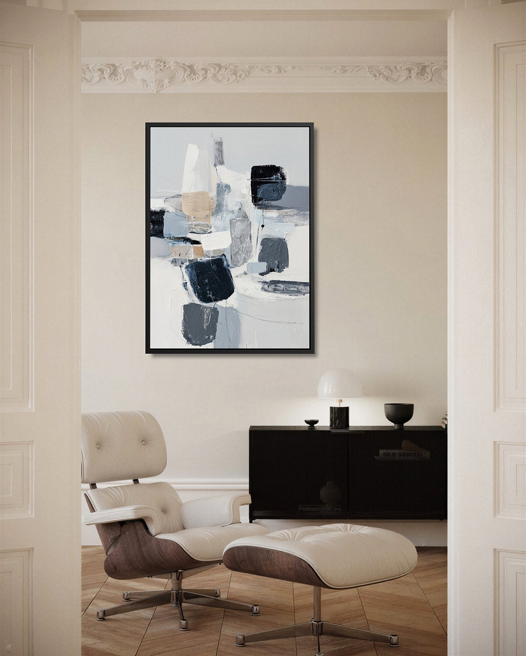 Organische vormen compositie Kunstwerk