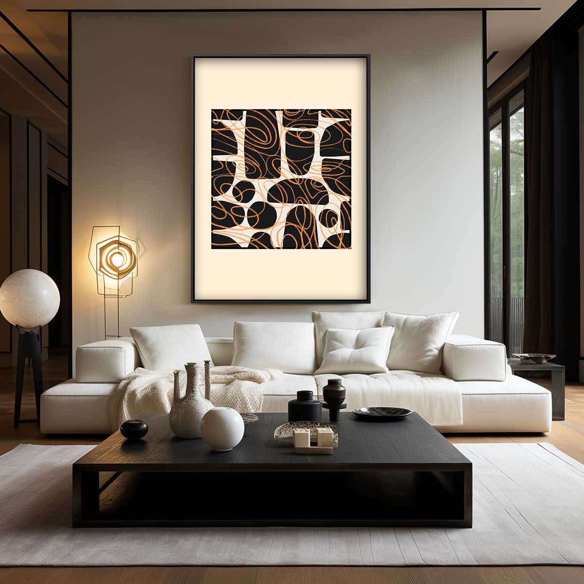 Speelse Draaikolken Kunstwerk-canvas-dibond-plexiglas-wanddecoratie-WallArtistic