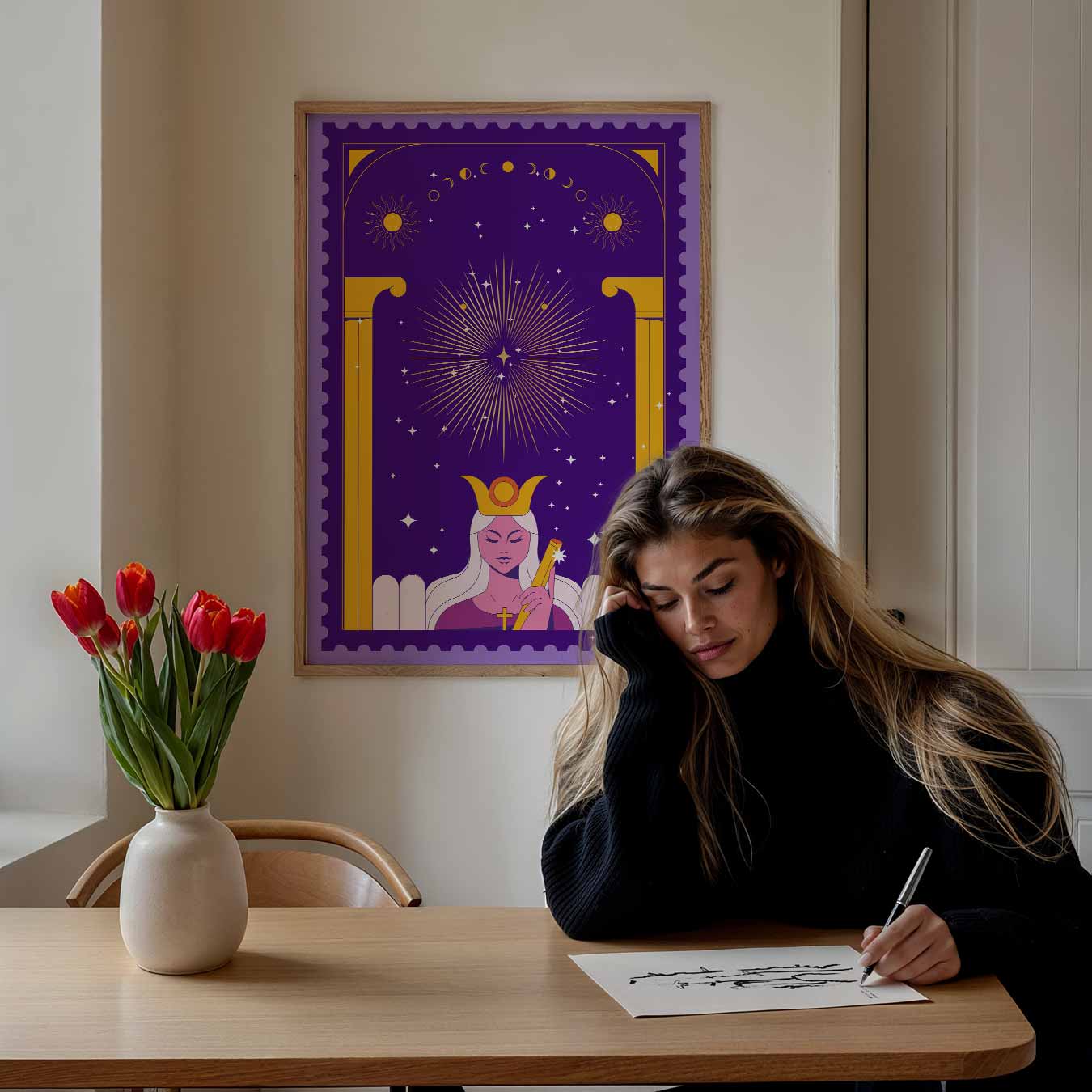 Mystieke Maangodin Poster