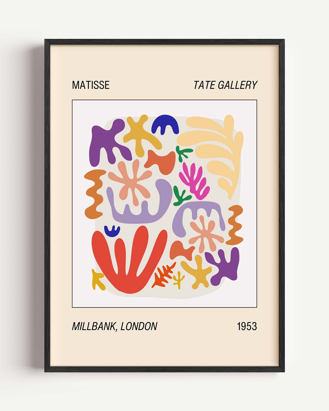 Kleurrijke Abstracte Kunstposter