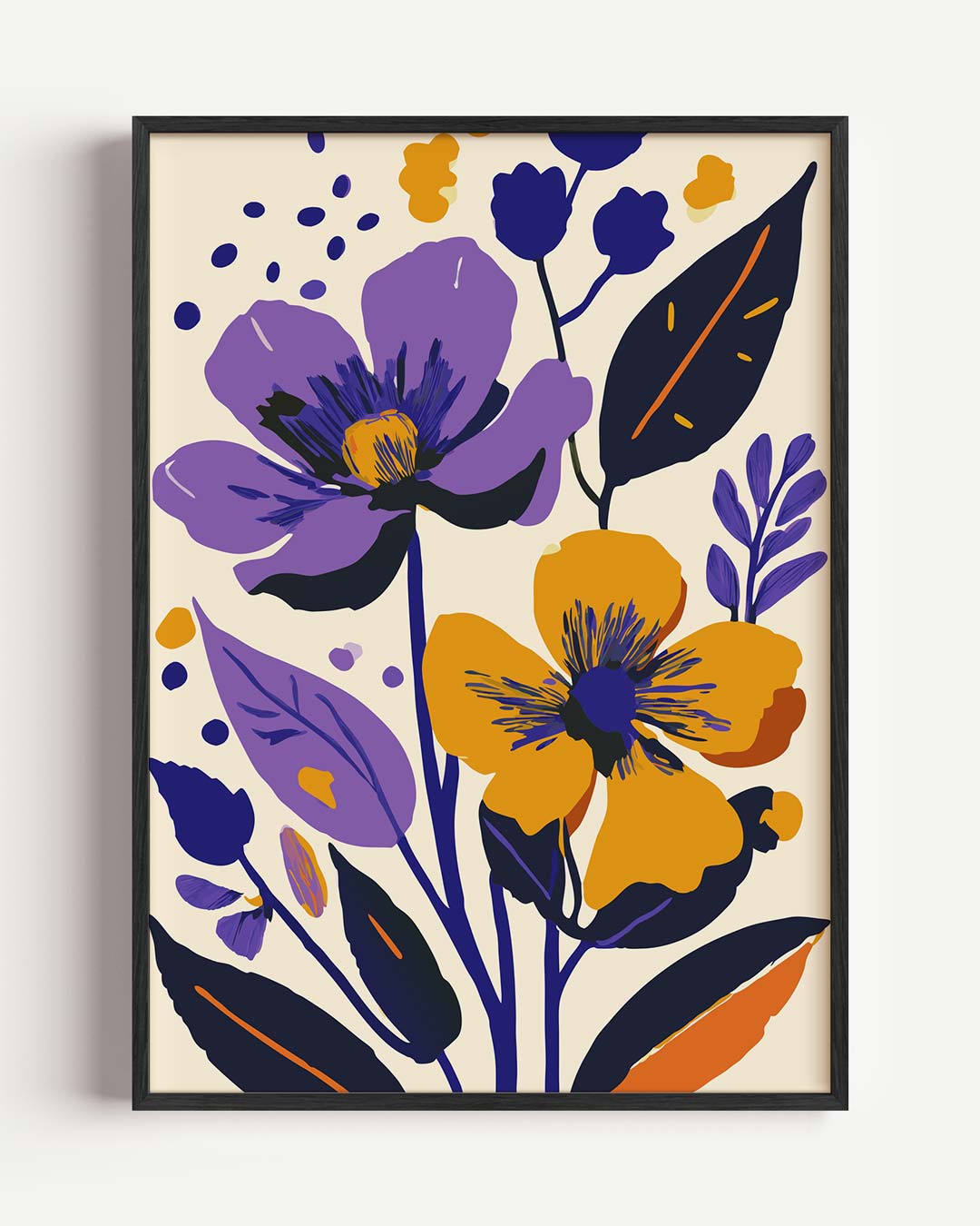 Bloemenfeest in Vrolijke Kleuren Poster