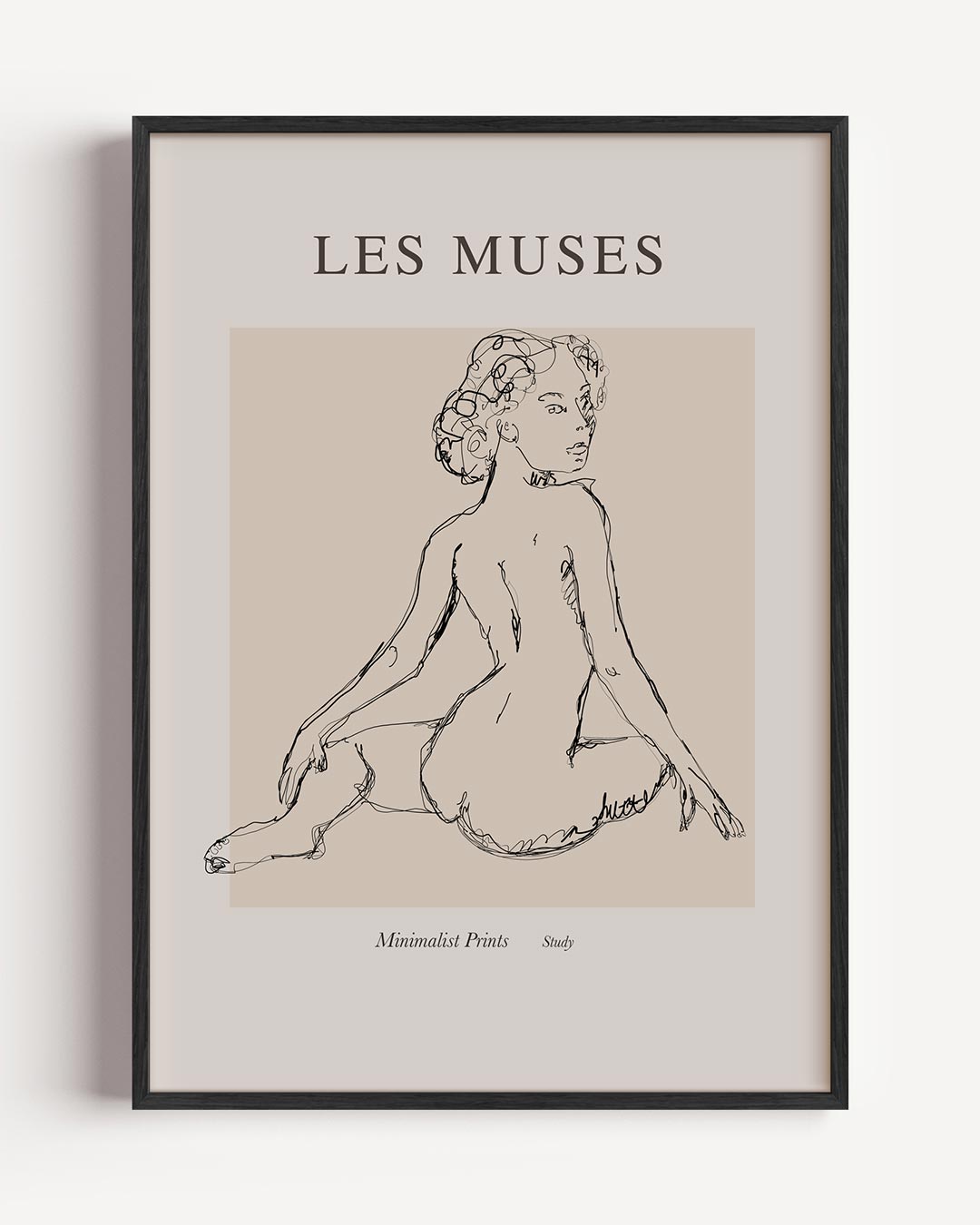 Les Muses Minimalistische Kunstposter-WallArtistic