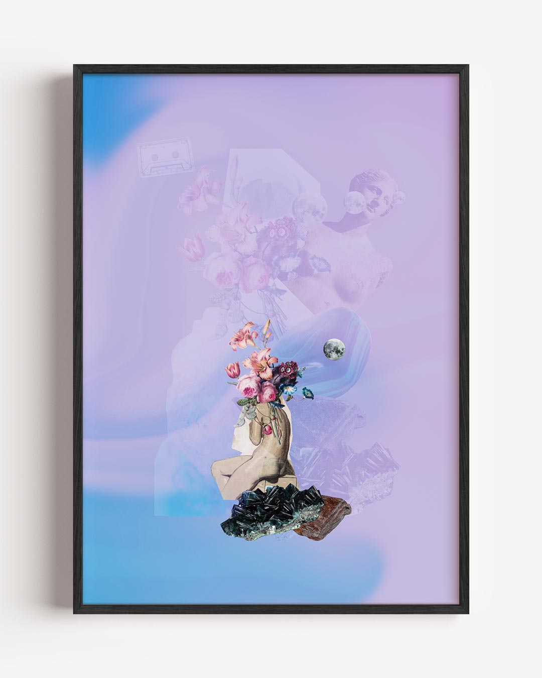 Dromerige Vrouwelijke Kunstposter-WallArtistic