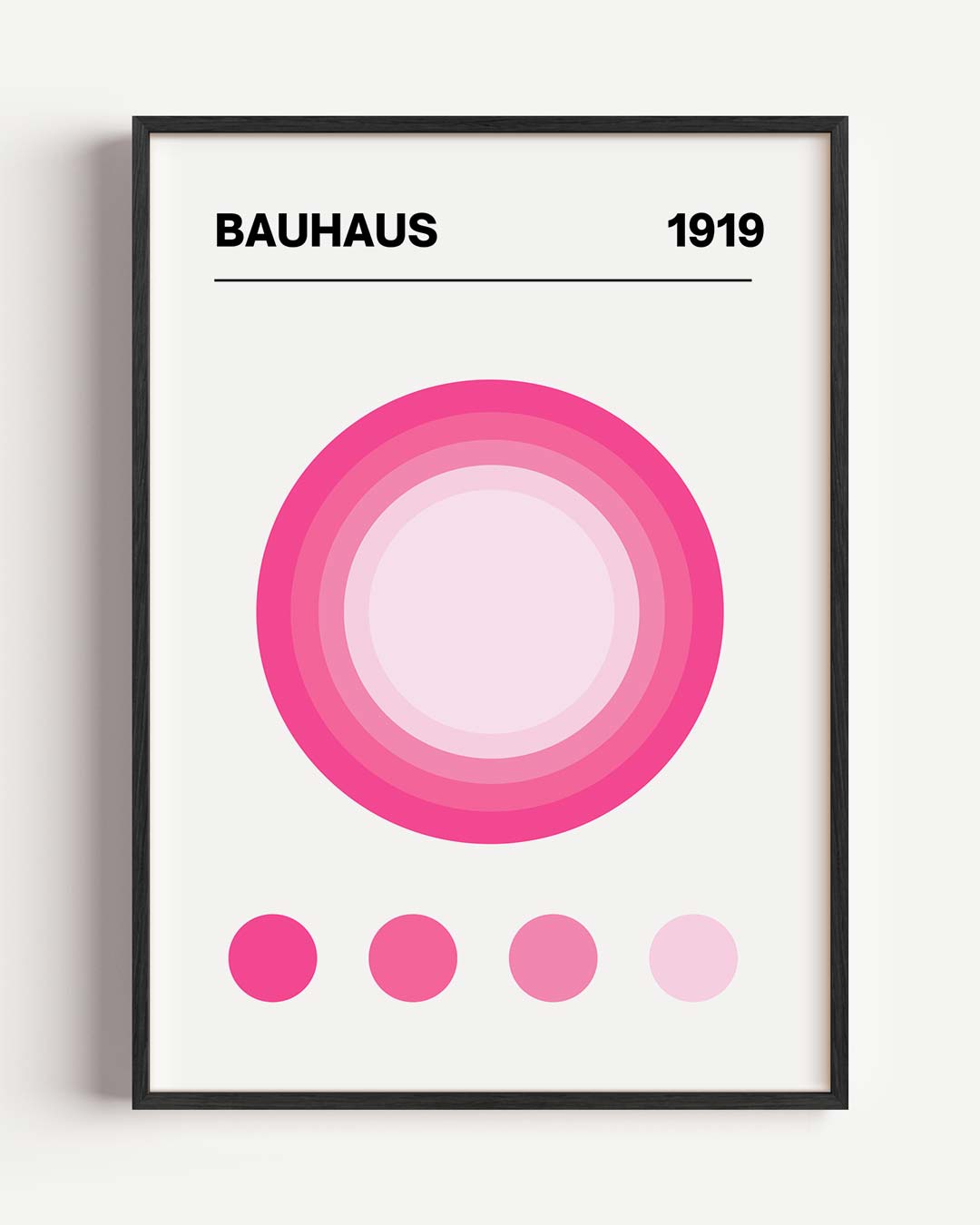 Moderne Bauhaus Cirkel Poster