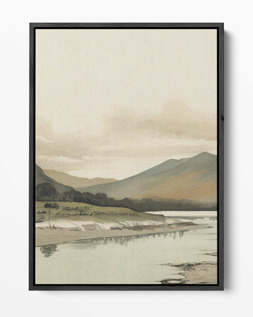 Rustieke Berglandschap Kunstwerk-canvas-dibond-plexiglas-wanddecoratie-WallArtistic
