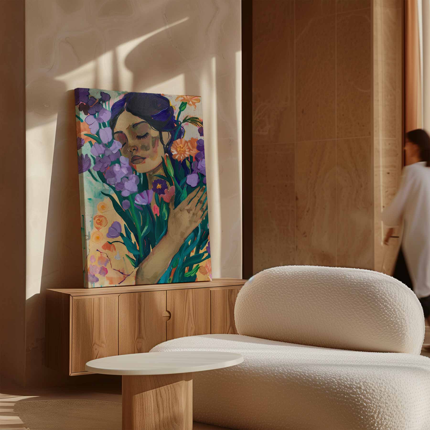 Bloemen en Dromen Kunstwerk-canvas-dibond-plexiglas-wanddecoratie-WallArtistic