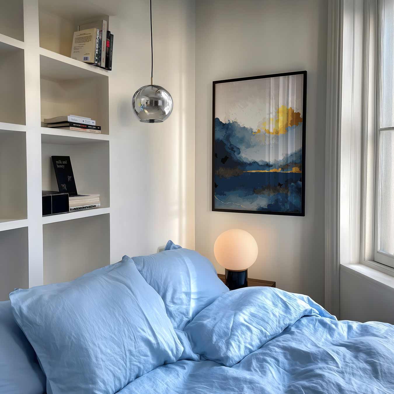 Dromerige Zonsondergang in Blauwe Bergen Poster