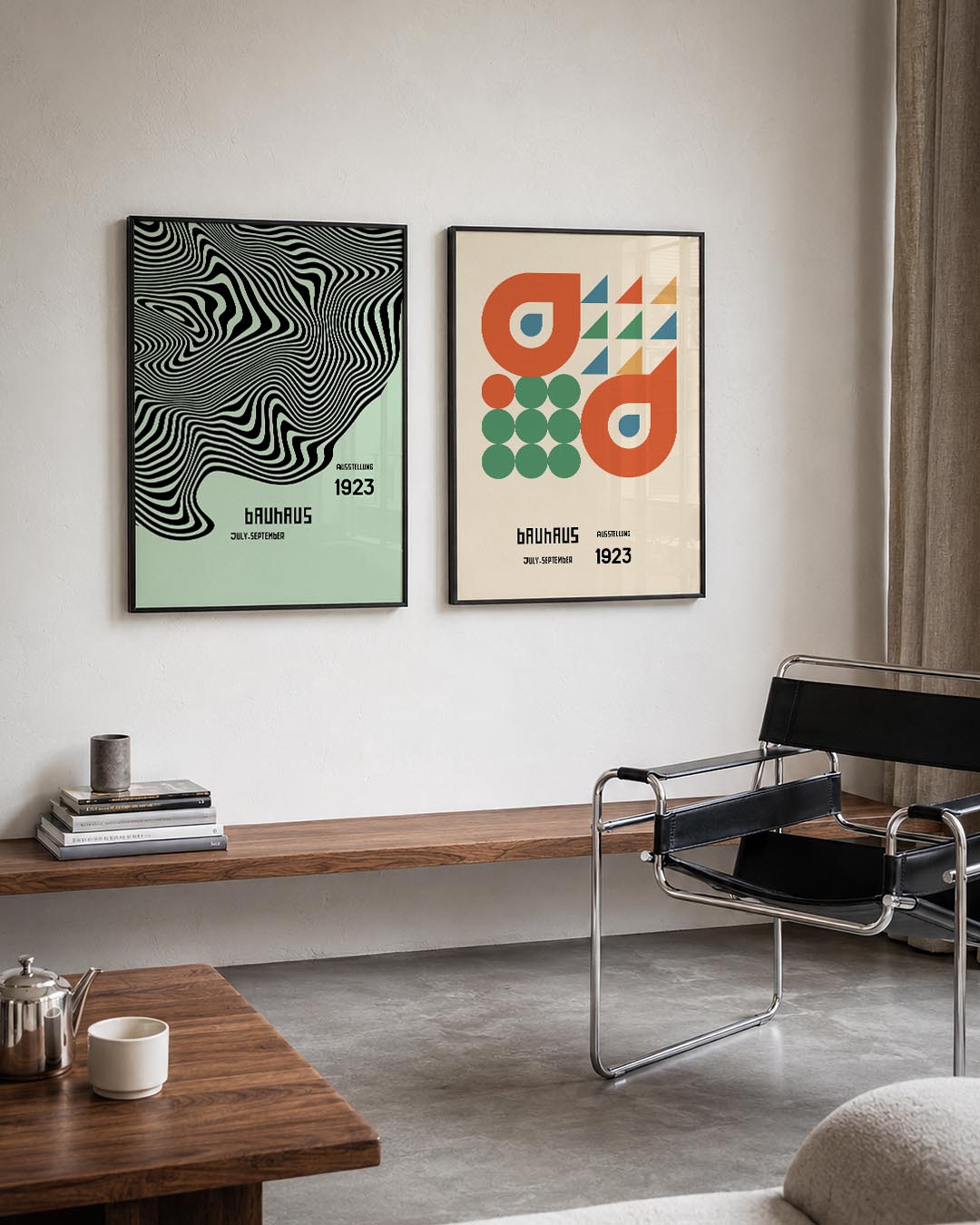 Golvend lijnenspel Posterset