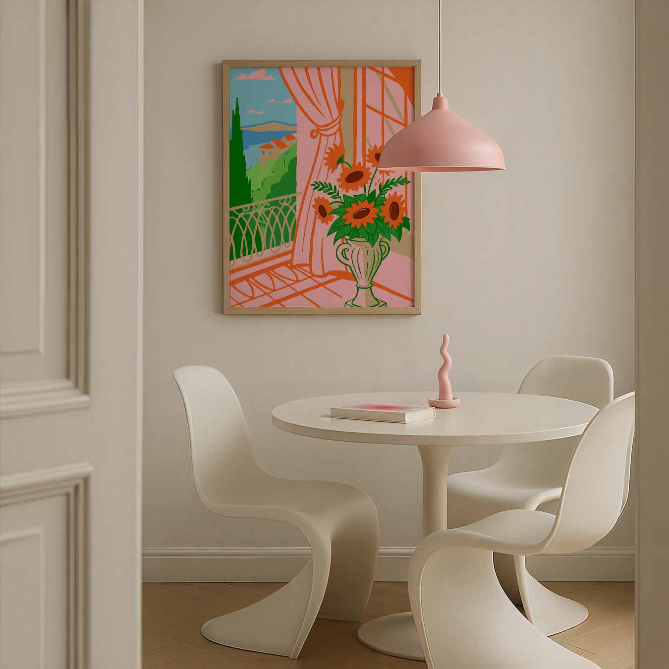 Zonnige Droomlandschap Poster
