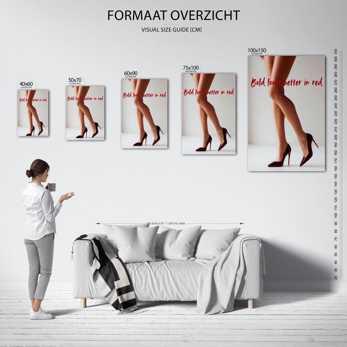 Rode schoenen elegantie Kunstwerk