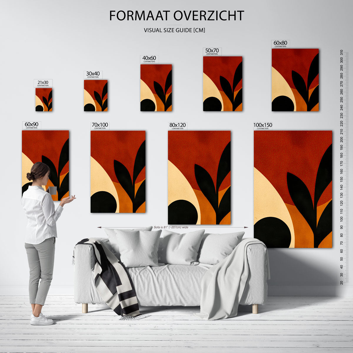 Abstracte vormen Poster