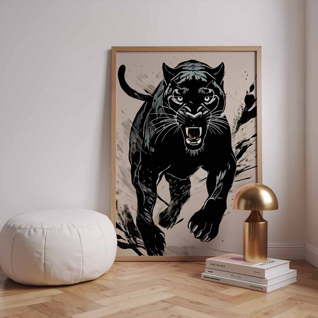 Stoere Panter Kunstposter