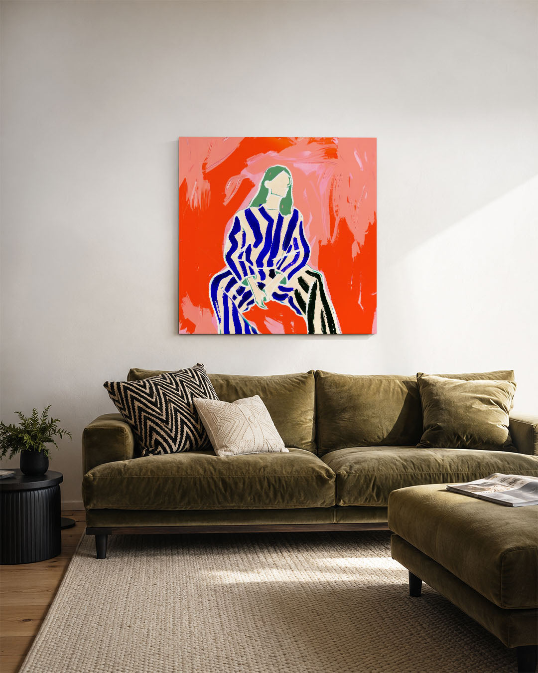 Dynamische strepen Kunstwerk