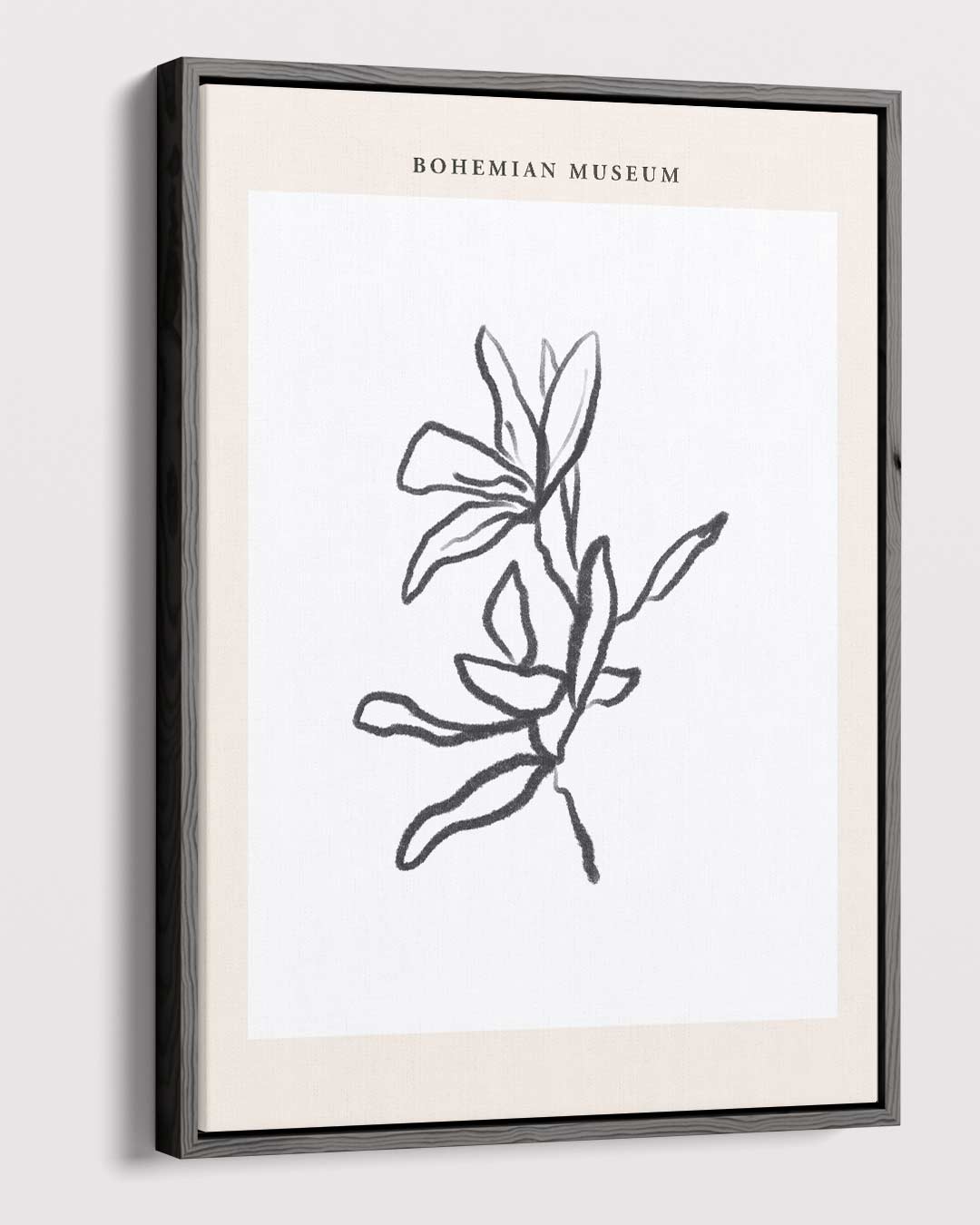 Botanische Lijnschets Kunstwerk-canvas-dibond-plexiglas-wanddecoratie-WallArtistic