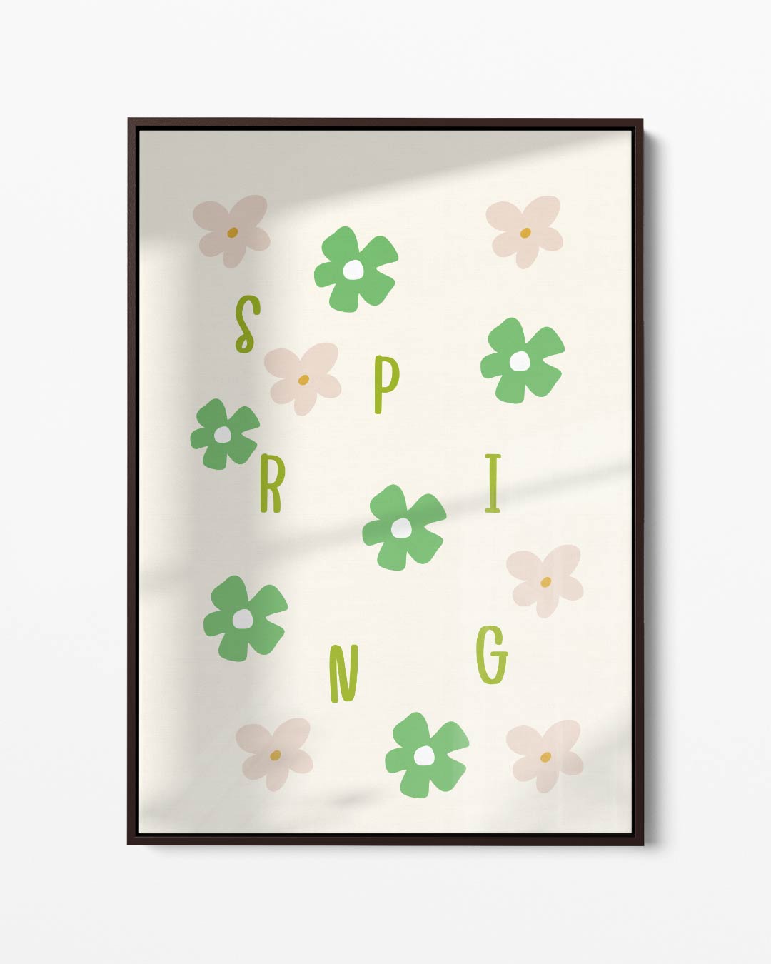 Lente Bloemen Illustratie Kunstwerk-canvas-dibond-plexiglas-wanddecoratie-WallArtistic
