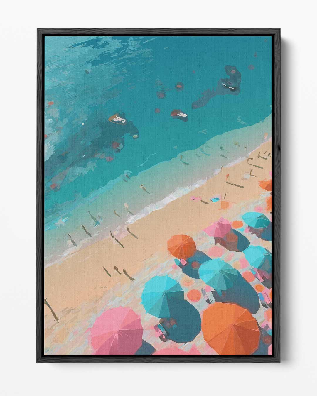 Zomerse Stranddag Kunstwerk-canvas-dibond-plexiglas-wanddecoratie-WallArtistic