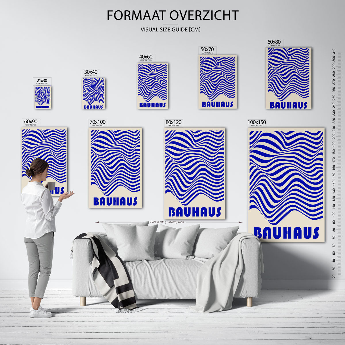 Golvend lijnenspel Poster