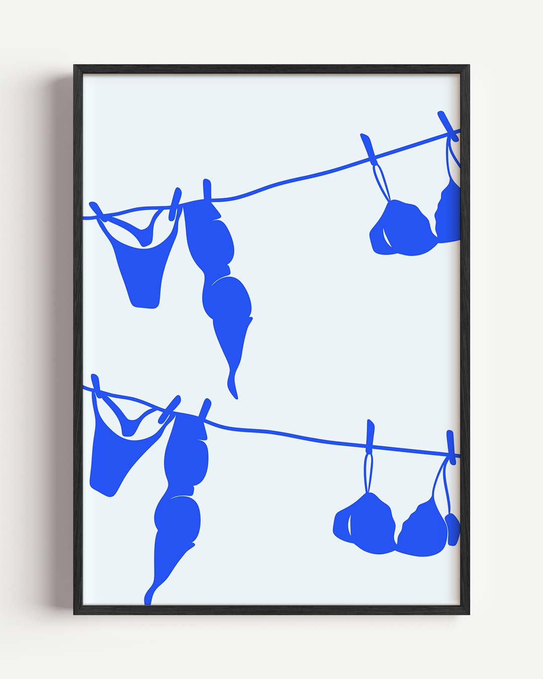 Tropische Waslijn Art Poster