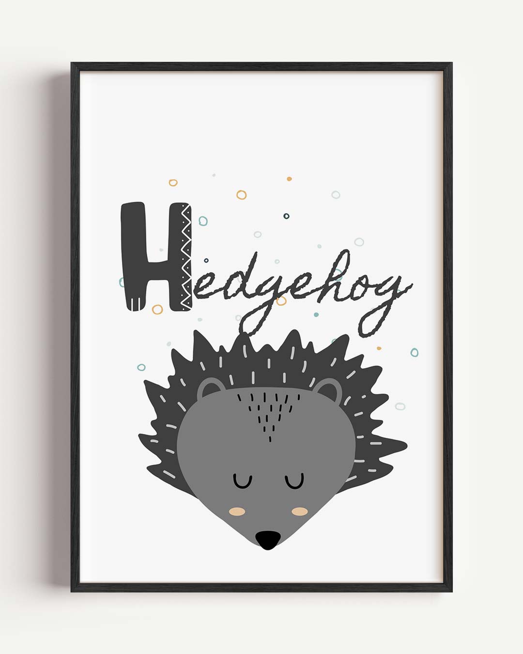 Schattige Egel Poster