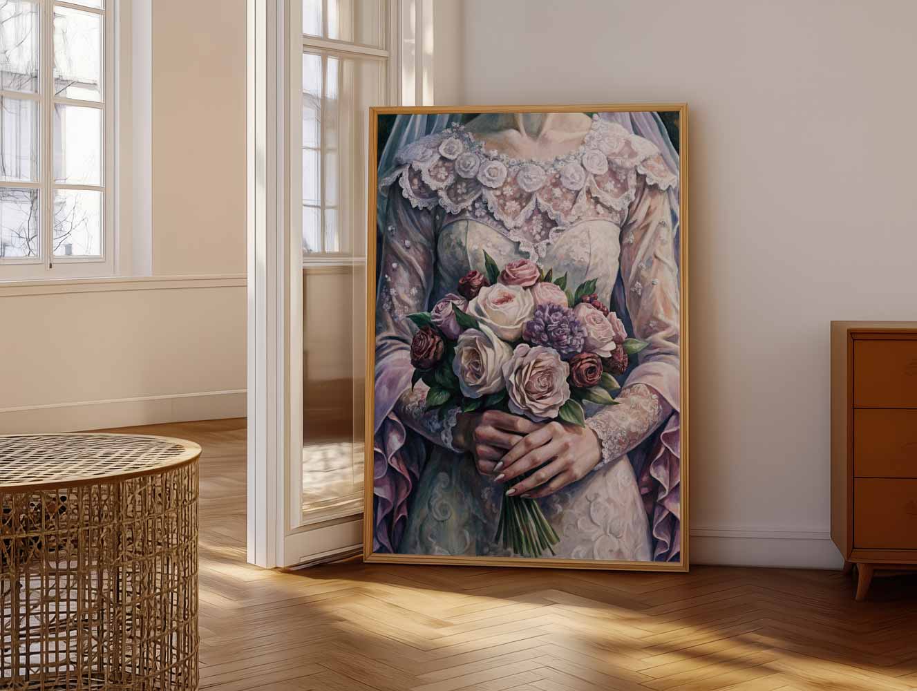 Romantische Bruidsbloemen Poster