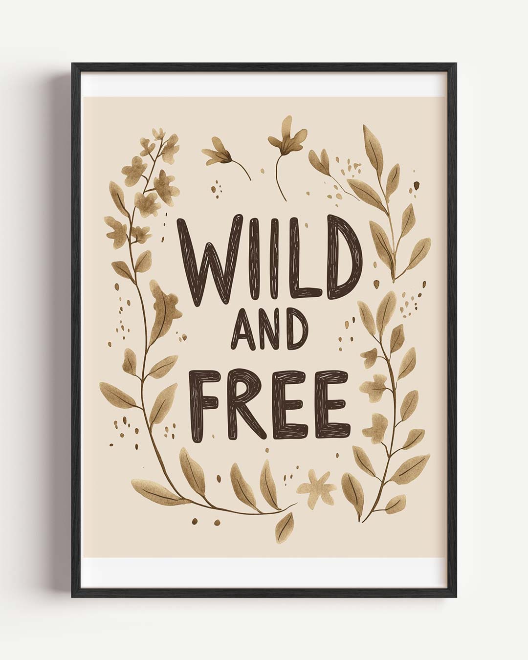 Wild and Free Boho Poster