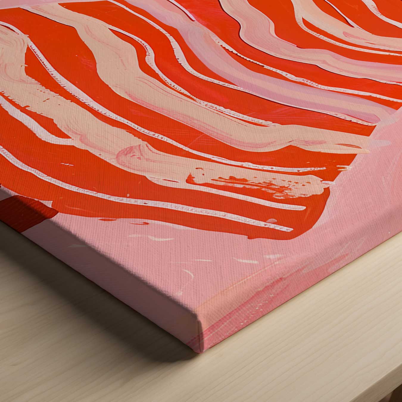 "Vluchtige Melodie in Roze" Kunstwerk-canvas-dibond-plexiglas-wanddecoratie-WallArtistic