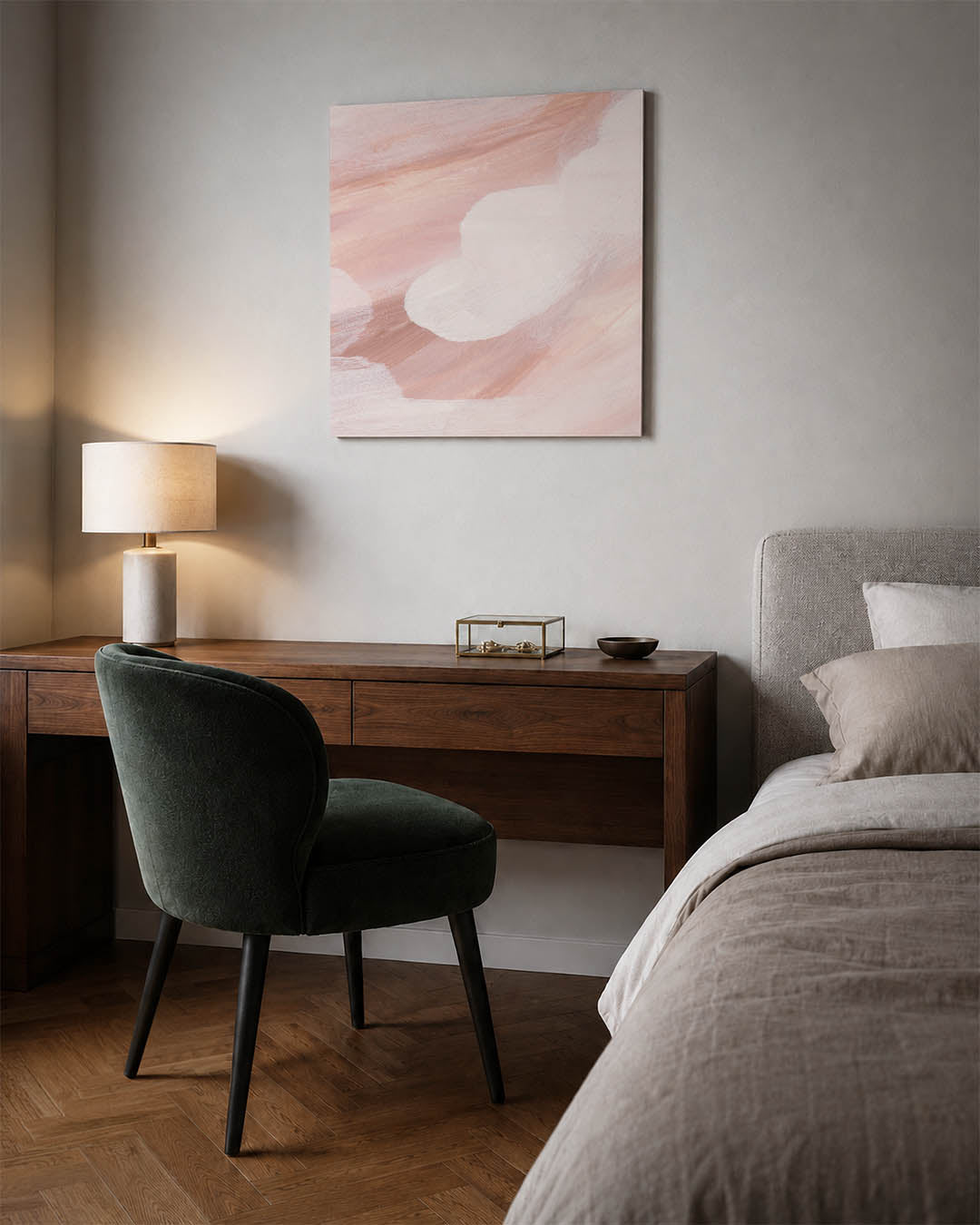 Zachte kleuren vormen Kunstwerk