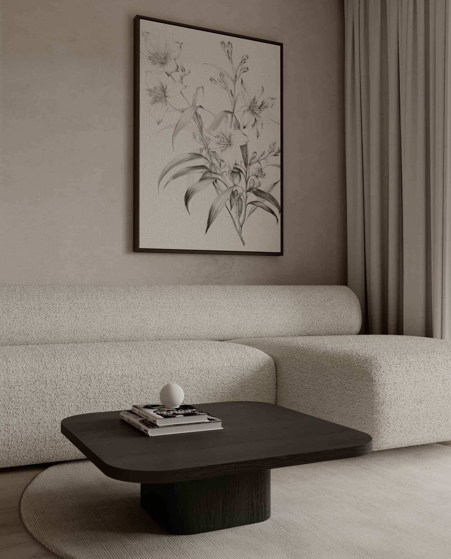 Elegante Bloemschildering Kunstwerk-canvas-dibond-plexiglas-wanddecoratie-WallArtistic