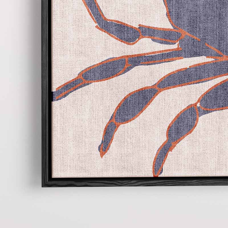 Kleurrijke Krab Illustratie Kunstwerk-canvas-dibond-plexiglas-wanddecoratie-WallArtistic
