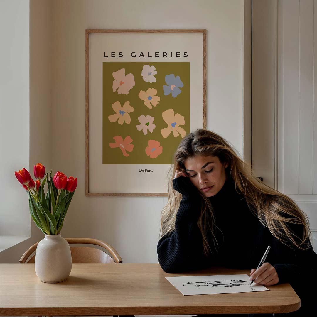 Bloemenpracht Les Galeries Poster-WallArtistic