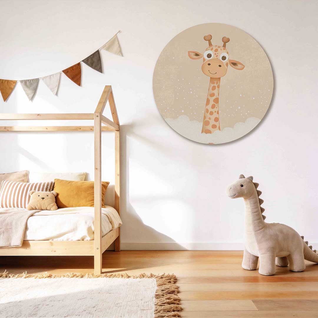 Giraffe in bad Muurcirkel