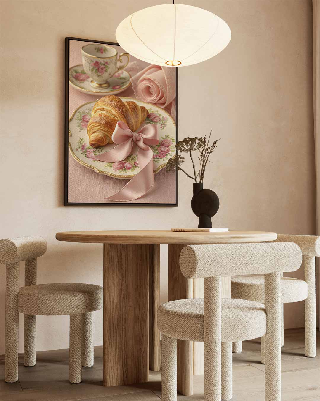 Elegante Ontbijt Sfeer Kunstwerk-canvas-dibond-plexiglas-wanddecoratie-WallArtistic