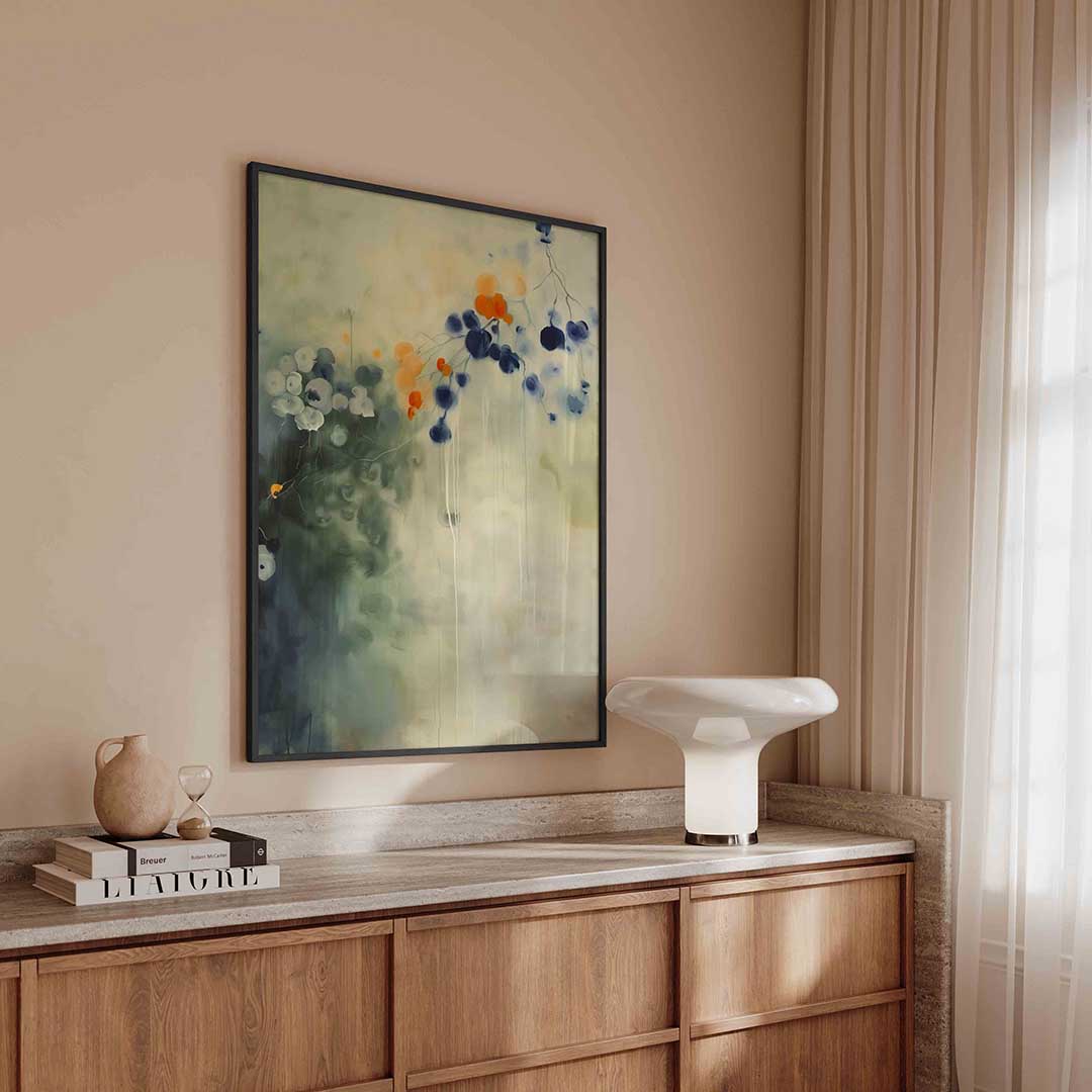 Bloemen en takken Poster