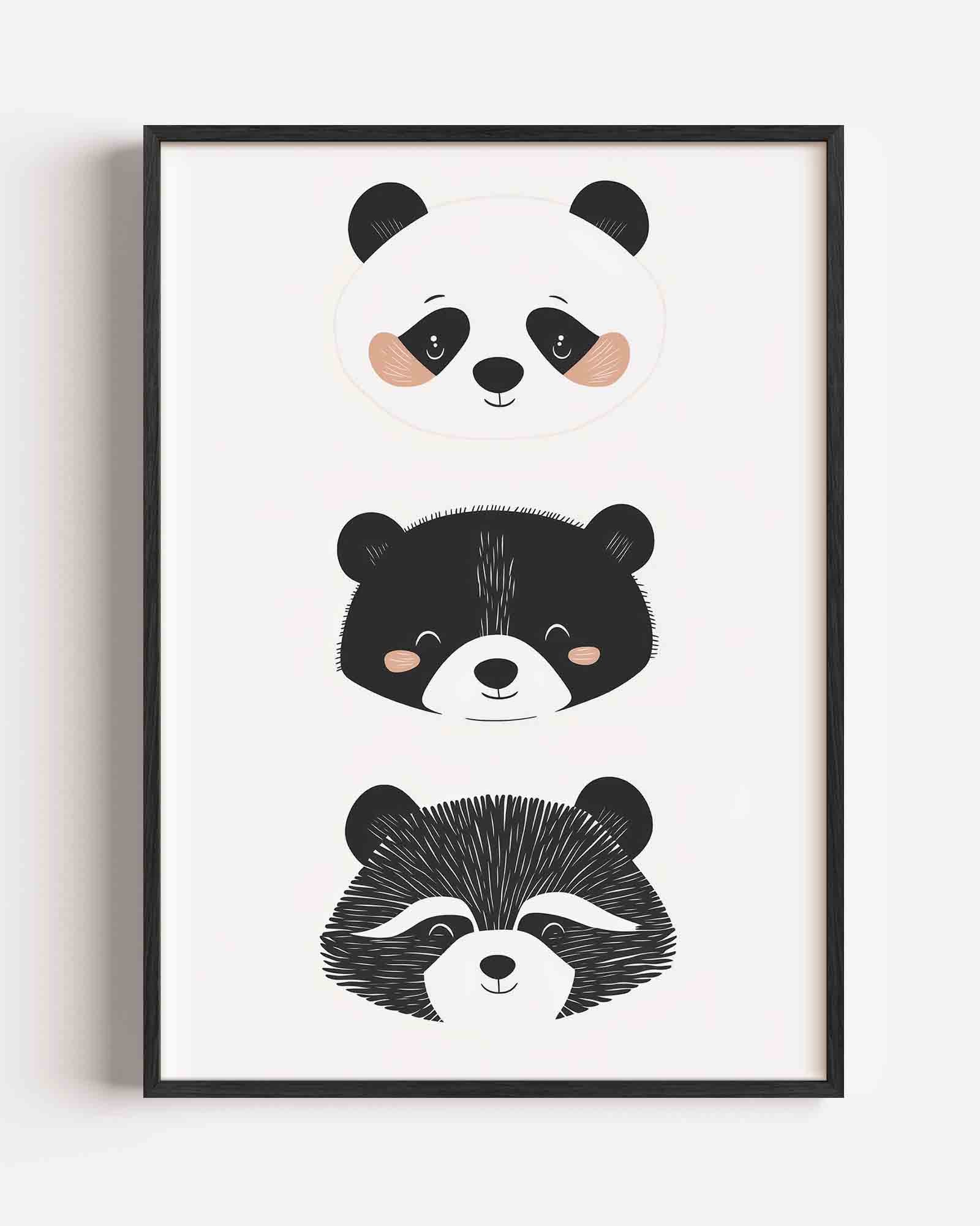 Dierengezichten Poster